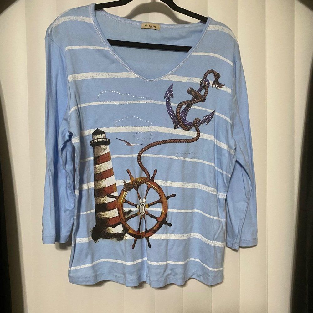 Cactus light house long sleeve shirt